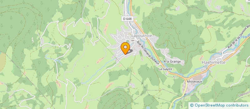 localisation de l'entreprise MONSIEUR REGIS BRIMBOEUF  LAPOUTROIE