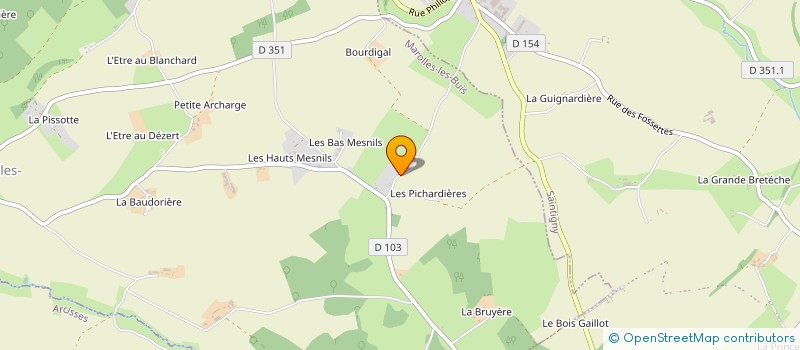 localisation de l'entreprise MONSIEUR REGIS BRINDEAU à MAROLLES-LES-BUIS
