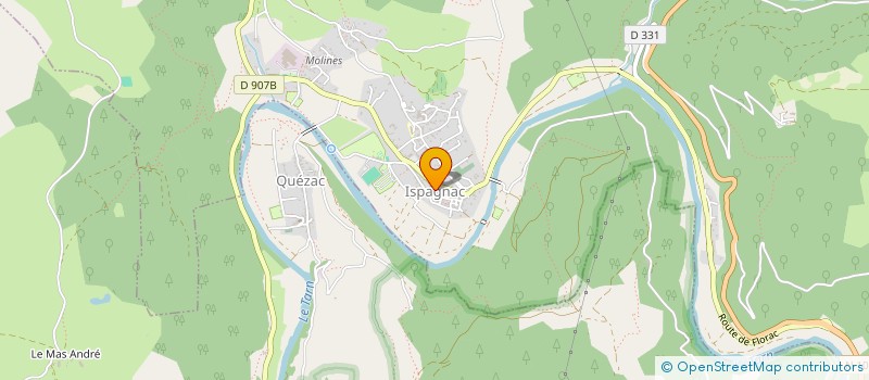 localisation de l'entreprise MONSIEUR REGIS BRUN  ISPAGNAC