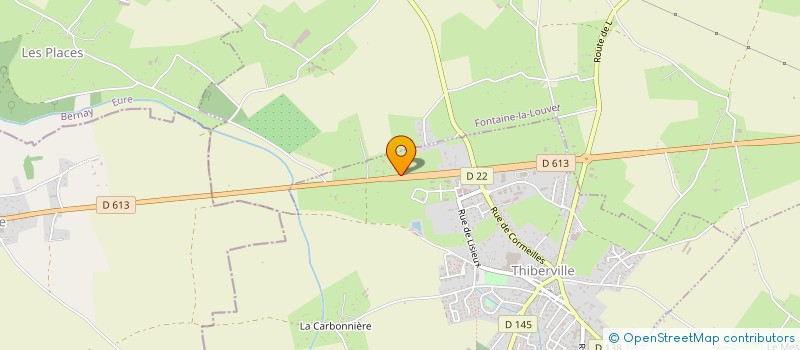 localisation de l'entreprise MONSIEUR REGIS BUISSON  THIBERVILLE