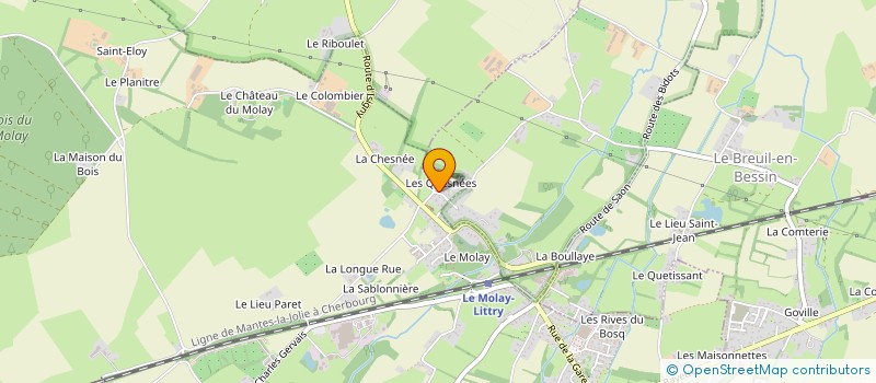 localisation de l'entreprise MONSIEUR REGIS CANIVET à LE BREUIL-EN-BESSIN