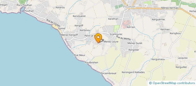 localisation de l'entreprise MONSIEUR REGIS CANN  PLOZEVET