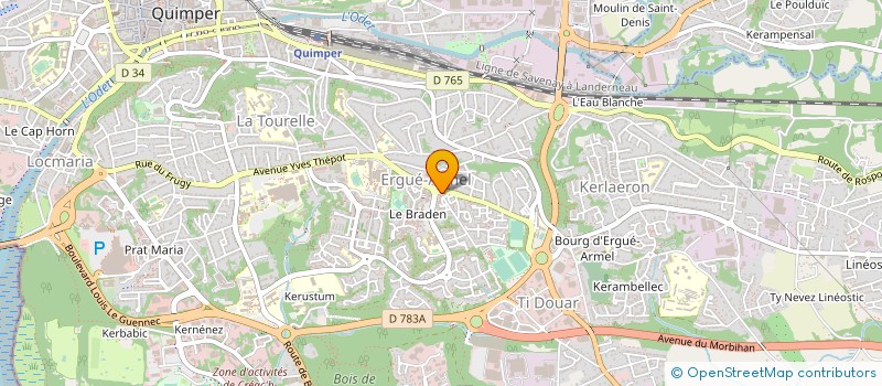 localisation de l'entreprise MONSIEUR REGIS CAROFF à QUIMPER