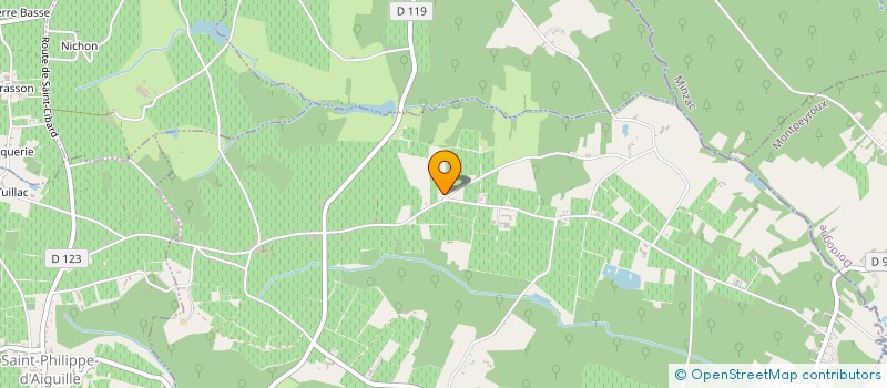 localisation de l'entreprise MONSIEUR REGIS CARTEAU  LES SALLES-DE-CASTILLON