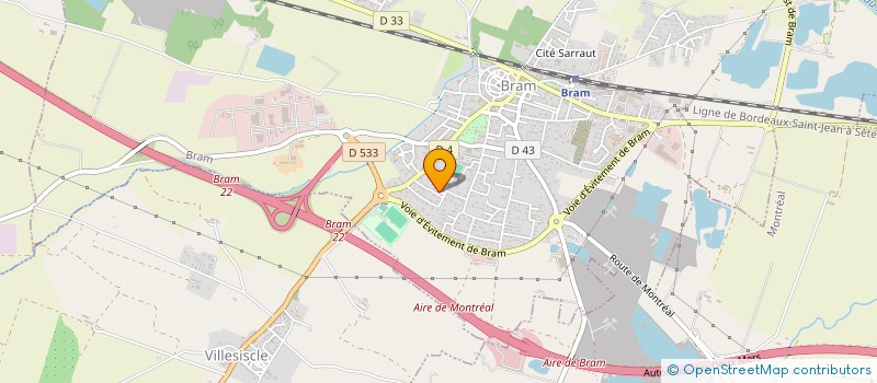 localisation de l'entreprise MONSIEUR REGIS CASTAGNE  BRAM