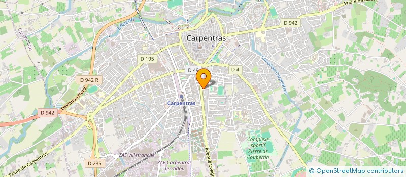 localisation de l'entreprise MONSIEUR REGIS CASTANY  CARPENTRAS