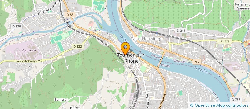 localisation de l'entreprise MONSIEUR REGIS CETTIER à TOURNON-SUR-RHONE