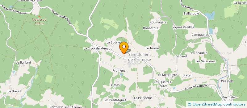 localisation de l'entreprise MONSIEUR REGIS CHASSAGNE  EYRAUD-CREMPSE-MAURENS