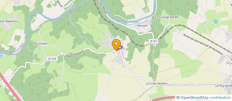 localisation de l'entreprise MONSIEUR REGIS CHAUCHEPRAT  CHARMES