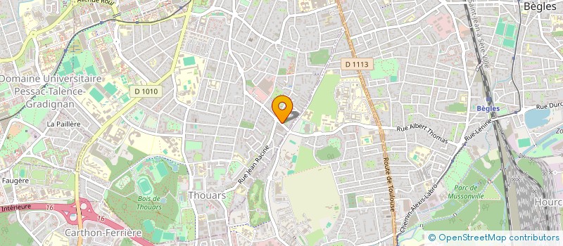 localisation de l'entreprise MONSIEUR REGIS CLABEROT  TALENCE