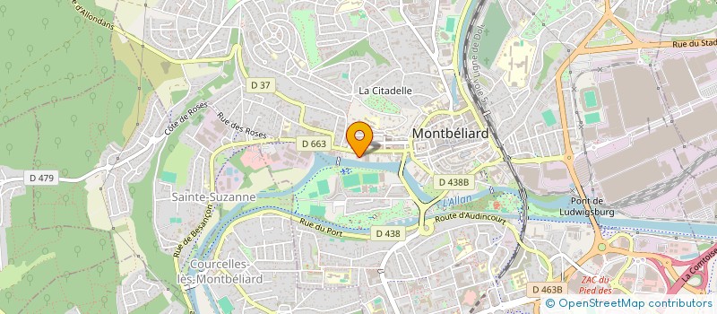 localisation de l'entreprise MONSIEUR REGIS CLAUDE  MONTBELIARD