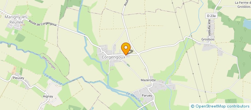 localisation de l'entreprise MONSIEUR REGIS CLIQUOTEAUX  CORGENGOUX