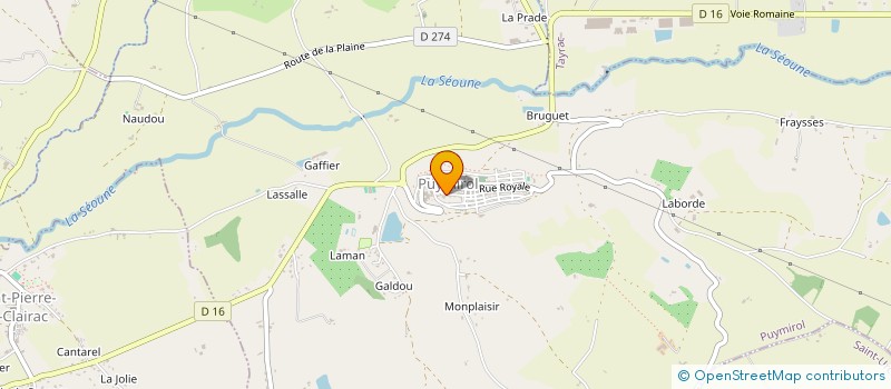 localisation de l'entreprise MONSIEUR REGIS COGNEE  PUYMIROL