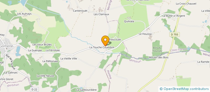 localisation de l'entreprise MONSIEUR REGIS COLLEU  GOMENE