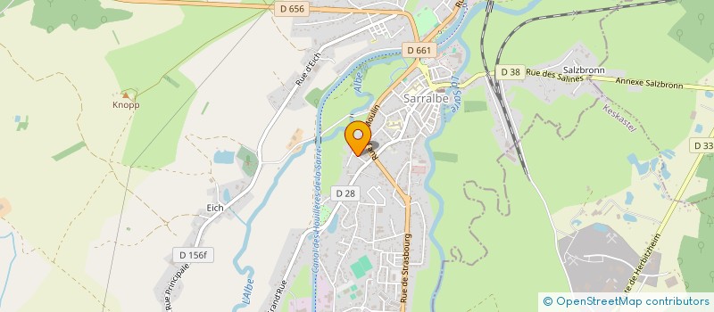 localisation de l'entreprise MONSIEUR REGIS CORVISIER  SARRALBE