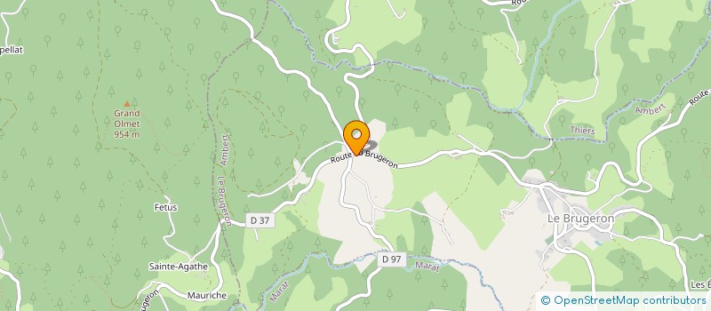 localisation de l'entreprise MONSIEUR REGIS COURTIAL  LE BRUGERON