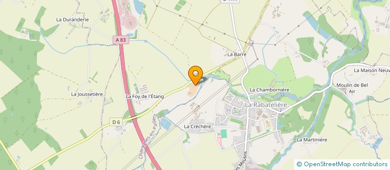 localisation de l'entreprise MONSIEUR REGIS COUTAUD  CHAVAGNES-EN-PAILLERS