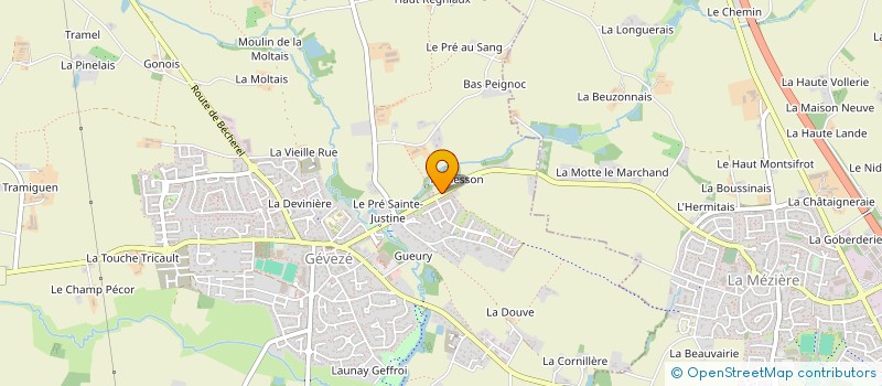 localisation de l'entreprise MONSIEUR REGIS CROCQ  GEVEZE