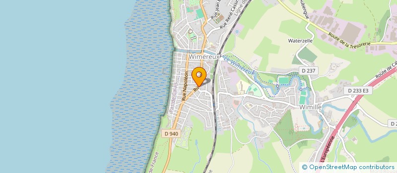 localisation de l'entreprise MONSIEUR REGIS CROSNIER  WIMEREUX