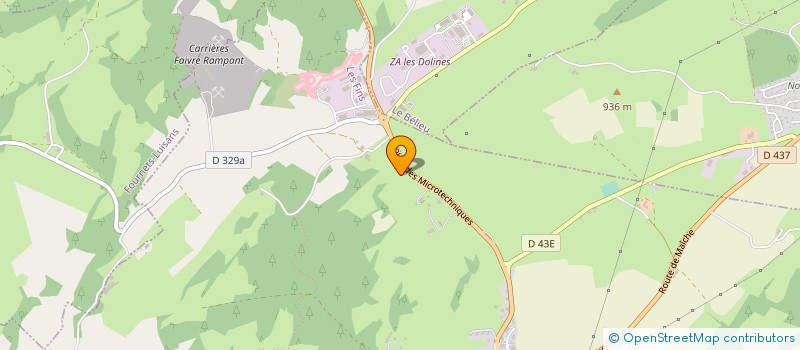 localisation de l'entreprise MONSIEUR REGIS CUENOT à LE BELIEU