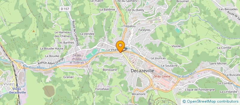 localisation de l'entreprise MONSIEUR REGIS DANTIN à DECAZEVILLE
