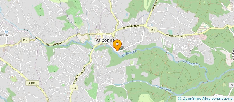 localisation de l'entreprise MONSIEUR REGIS DARNAULT  VALBONNE
