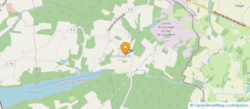 localisation de l'entreprise MONSIEUR REGIS DARRIBEAU  CAZERES SUR L'ADOUR