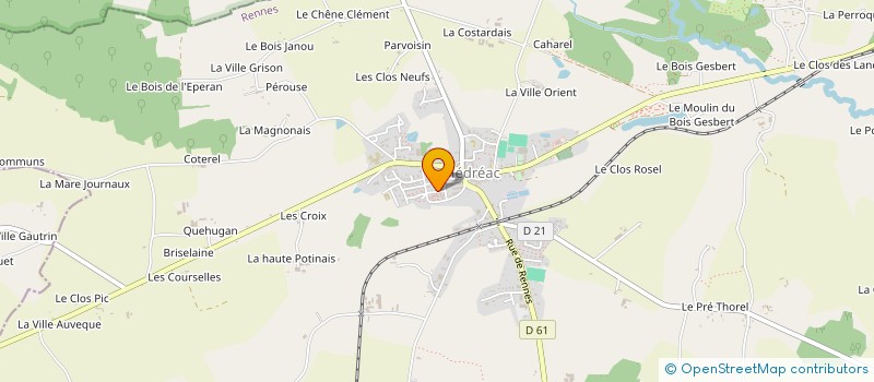 localisation de l'entreprise MONSIEUR REGIS DAUMAS  MEDREAC