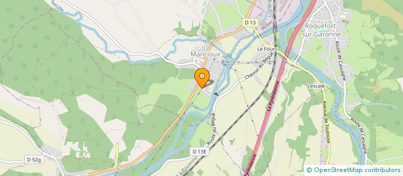 localisation de l'entreprise MONSIEUR REGIS DEBRUILLE  MANCIOUX