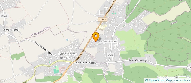 localisation de l'entreprise MONSIEUR REGIS DELETTRE  LA SAUSSAYE