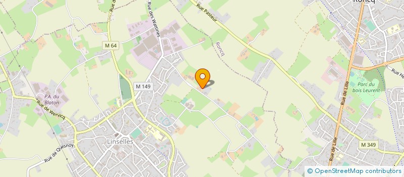 localisation de l'entreprise MONSIEUR REGIS DELVA  LINSELLES