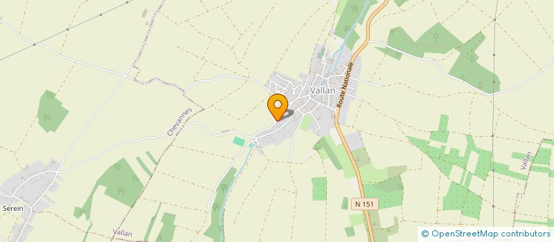 localisation de l'entreprise MONSIEUR REGIS DEPEIGE  VALLAN