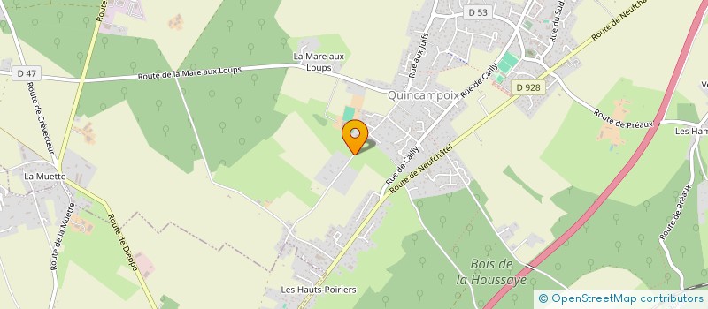 localisation de l'entreprise MONSIEUR REGIS DEPUYDT  QUINCAMPOIX