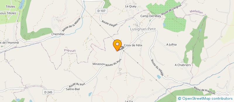 localisation de l'entreprise MONSIEUR REGIS DESCAMPS  MONTPEZAT