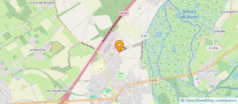 localisation de l'entreprise MONSIEUR REGIS DESLANDES  TROARN