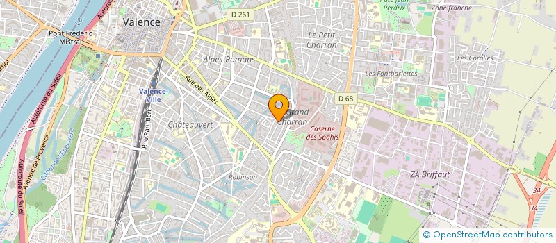 localisation de l'entreprise MONSIEUR REGIS DESROYS à VALENCE