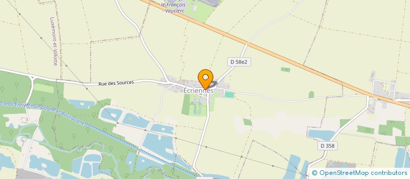 localisation de l'entreprise MONSIEUR REGIS DESTREZ  ECRIENNES