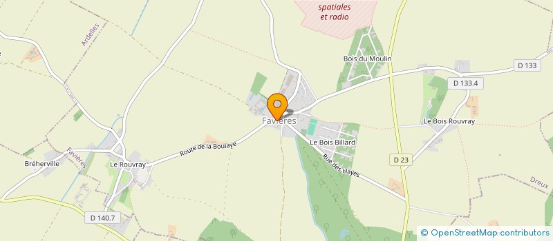 localisation de l'entreprise MONSIEUR REGIS DESVAUX à FAVIERES