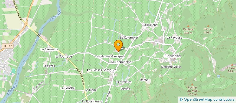 localisation de l'entreprise MONSIEUR REGIS DETAXIS DU POET  GIGONDAS