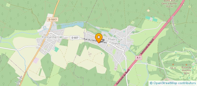 localisation de l'entreprise MONSIEUR REGIS DIEPPEDALLE  THIERS-SUR-THEVE