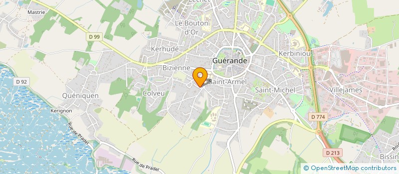 localisation de l'entreprise MONSIEUR REGIS DION  GUERANDE