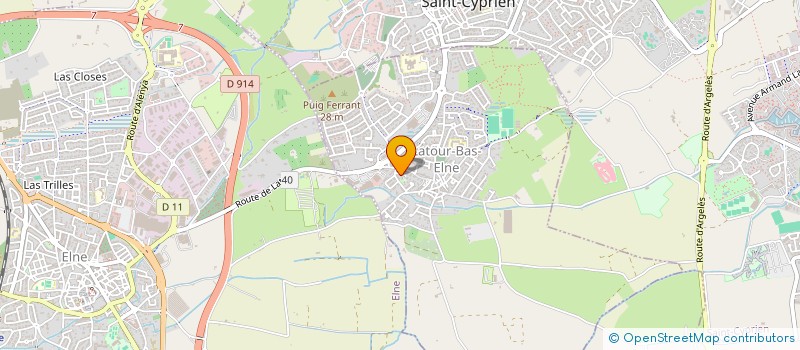 localisation de l'entreprise MONSIEUR REGIS DISCOURS  LATOUR-BAS-ELNE