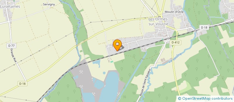 localisation de l'entreprise MONSIEUR REGIS DOMENEZ  LES ORMES-SUR-VOULZIE
