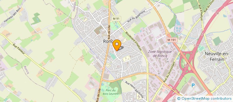 localisation de l'entreprise MONSIEUR REGIS DOYEN  RONCQ