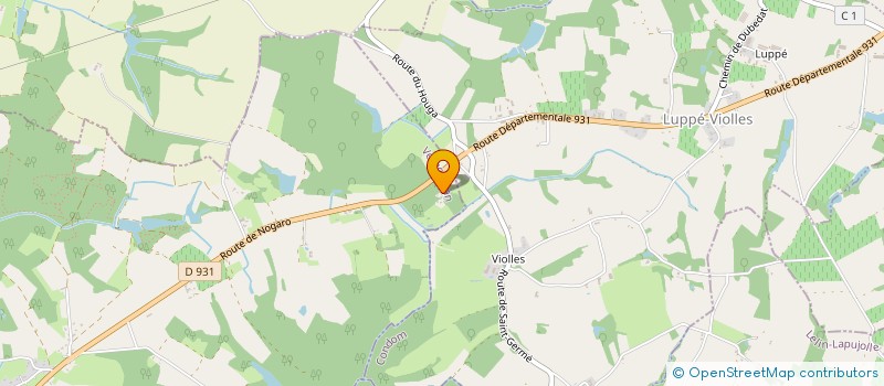 localisation de l'entreprise MONSIEUR REGIS DUBUC  CAUPENNE D'ARMAGNAC