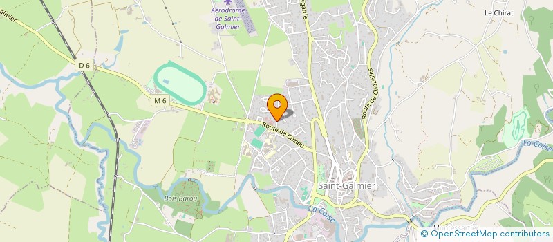 localisation de l'entreprise MONSIEUR REGIS DUFOUR  SAINT-GALMIER