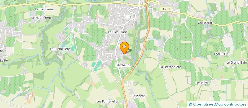 localisation de l'entreprise MONSIEUR REGIS DUMETZ  OREE-D'ANJOU