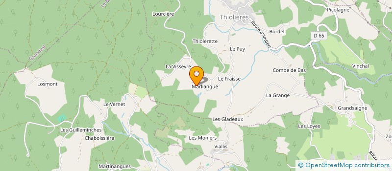 localisation de l'entreprise MONSIEUR REGIS FARGEAUD  THIOLIERES