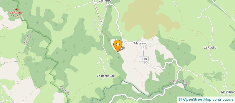 localisation de l'entreprise MONSIEUR REGIS FARGIER  FREYCENET-LA-CUCHE