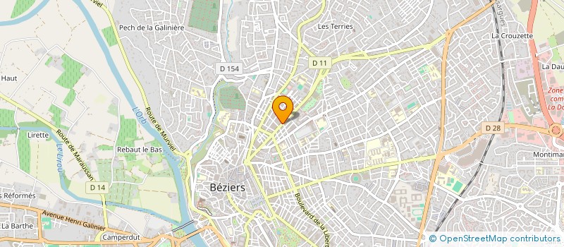 localisation de l'entreprise MONSIEUR REGIS FAURE à BEZIERS